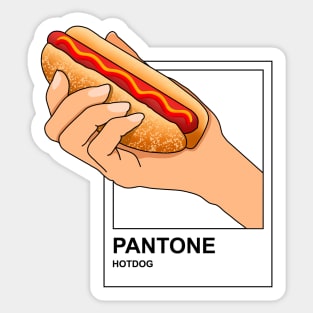 Hot Dog Color Sticker